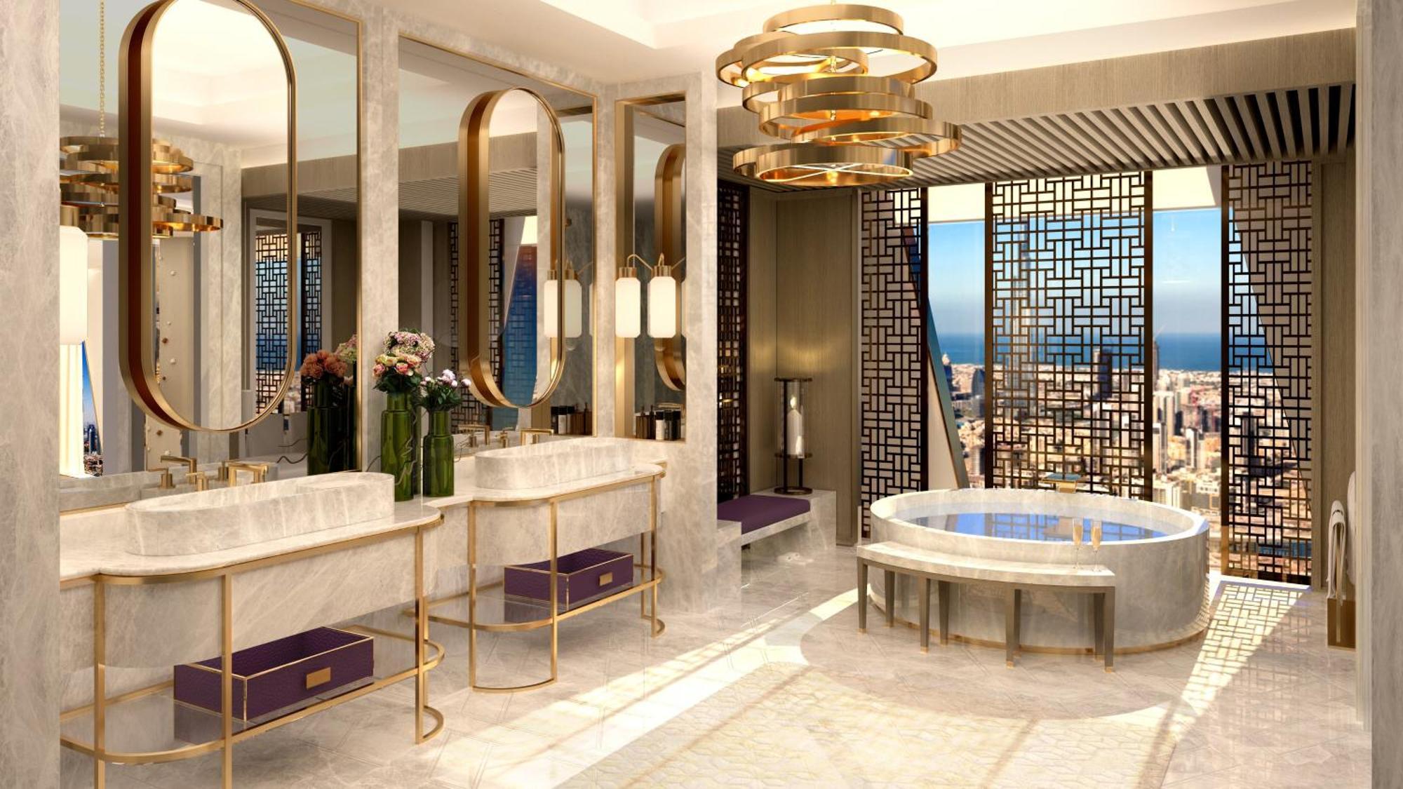Отель Mandarin Oriental Downtown, Дубай Экстерьер фото