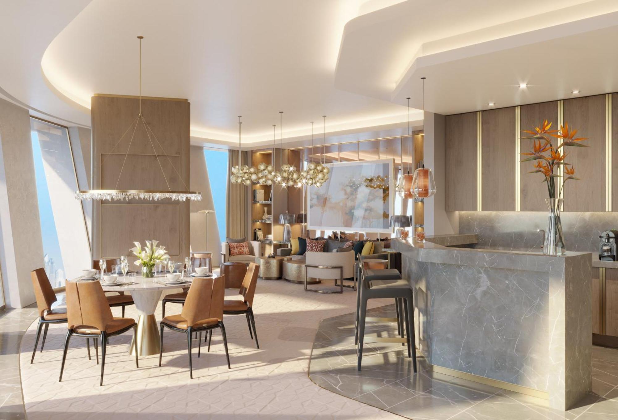 Отель Mandarin Oriental Downtown, Дубай Экстерьер фото